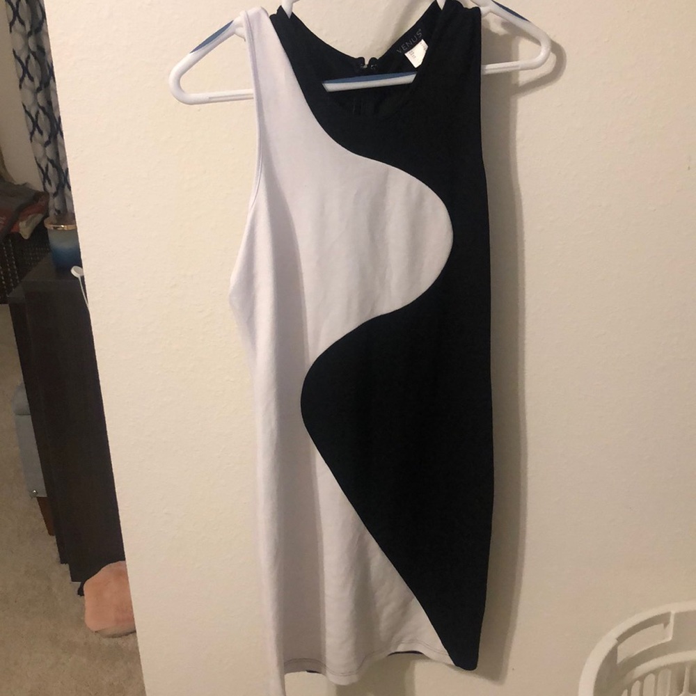 Black and white dress